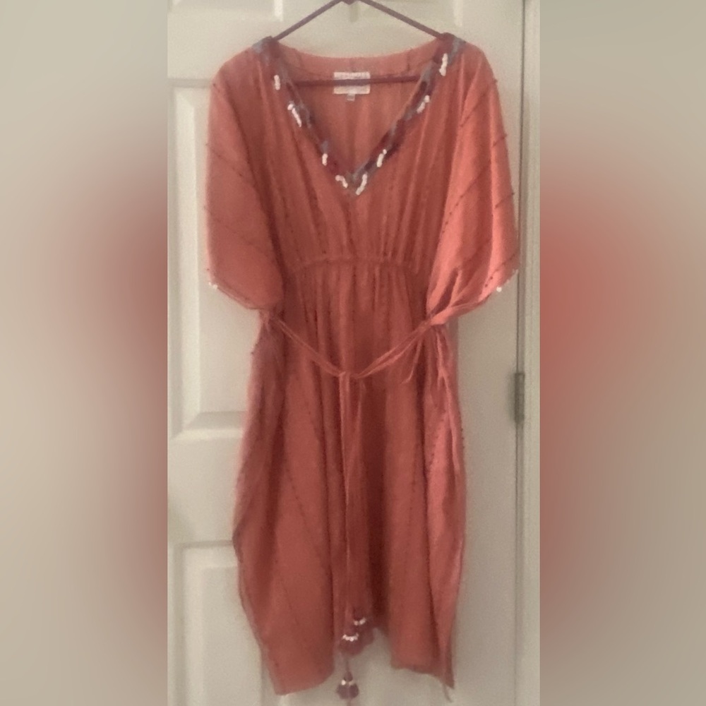 Anthropologie Duet Cover-Up Kaftan  NWOT XS/S